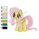 Fluttershy being Fluttershy One Piece Embroidery Design
